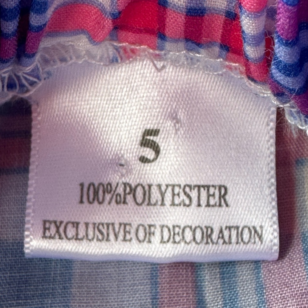 Boutique Red White Blue Smocked American Flags Patriotic Dress size 5 - Picture 5 of 9